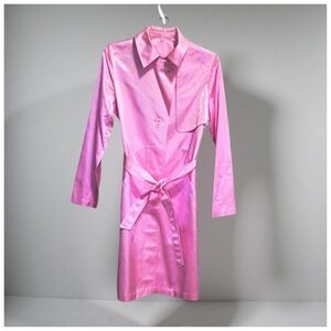 Votre Nom Women’s Statement Fall Trench. Pink. Size 4